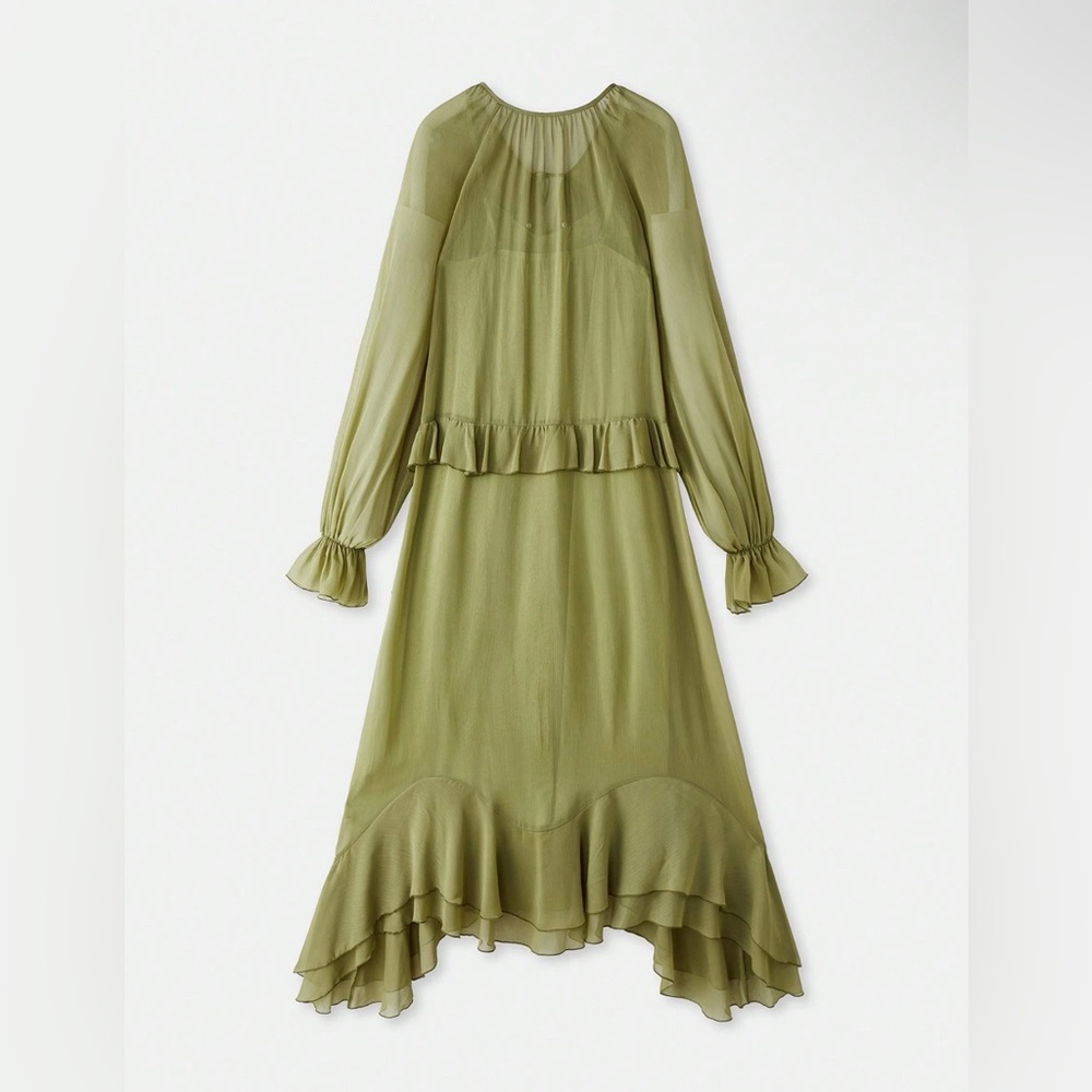 Boho ruffle chiffon dress - Picture 9 of 10
